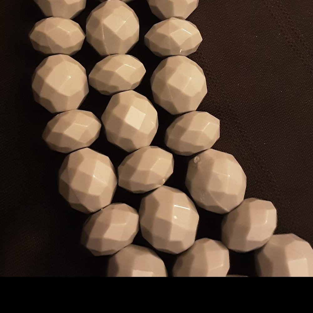 Beaded Multi-Strand Statement Necklace Signed Sug… - image 4